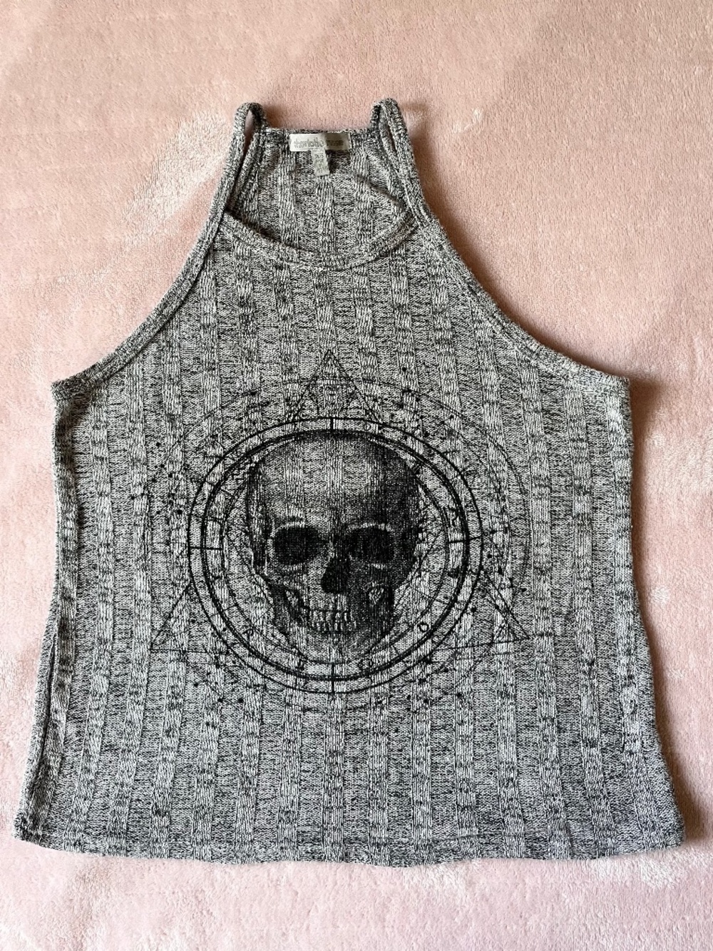 Y2k Charlotte Russe Skull Tank Top Whimsigoth Grunge Mallcore Goth